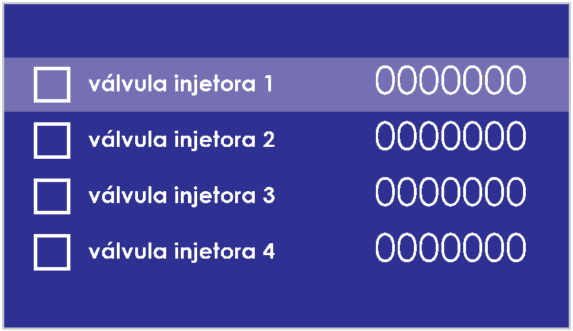 código IMA codificação classificação injetores diesel