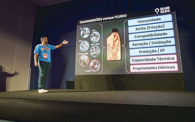 Fabricio Galvani apresenta sua palestra sobre os Fluidos ATF. No Circuito de Palestras Doutor-IE 2022